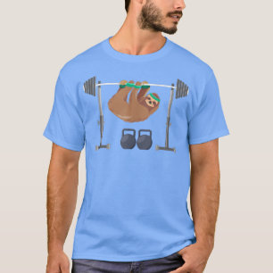 Gym Sloth Funny Workout Design T-Shirt