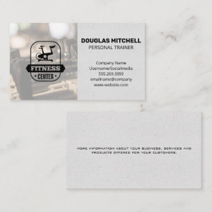 Gym   Spin Bike Logo Business Card