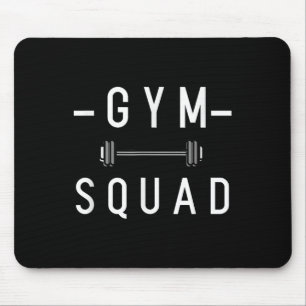 Gym Squad Bodybuilding Motivational Quote Gym Work Mouse Mat