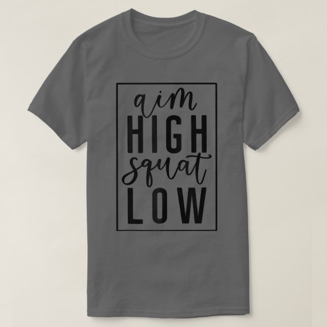 Gym Squats Eercise Motivation Workout  T-Shirt (Design Front)