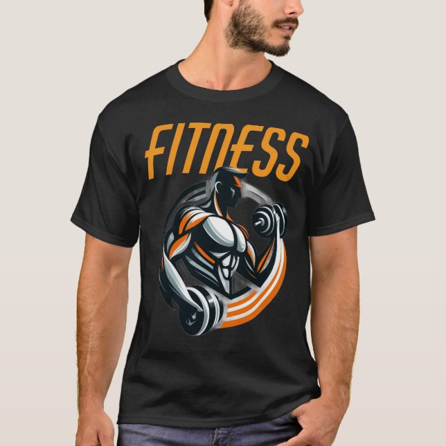 gym t-shirt fitness motivation workout inspiration (Front)