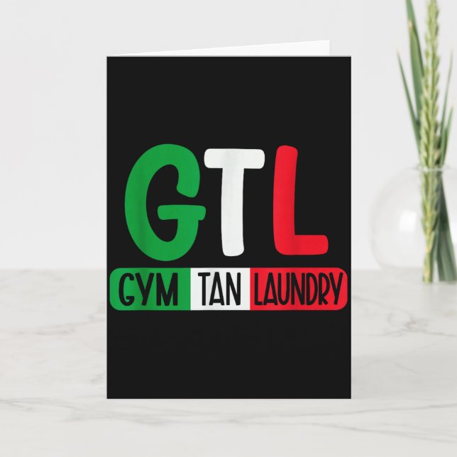 Gym Tan Laundry Gtl New Jersey Garden Nj Shore Ita Card (Front)