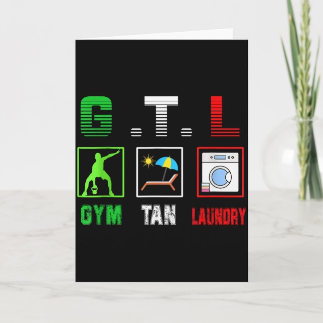 Gym Tan Laundry Gtl New Jersey Garden Nj Shore Ita Card (Front)