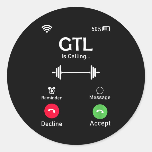 Gym Tan Laundry Gtl New Jersey Garden Nj Shore Ita Classic Round Sticker (Front)