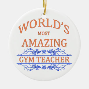 Gym Teacher Ceramic Tree Decoration