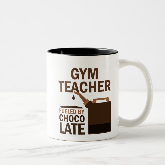 Gym Teacher (Funny) Gift Two-Tone Coffee Mug (Right)