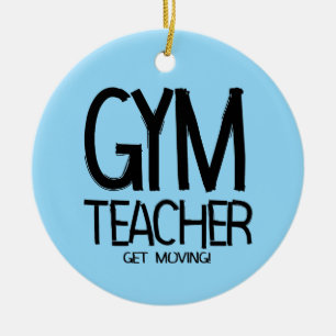 Gym Teacher Move  Ceramic Tree Decoration