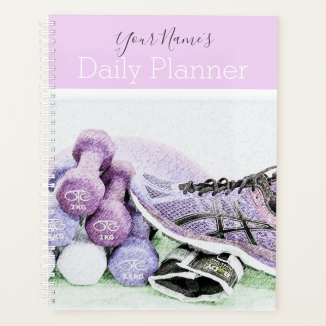 Gym Theme Daily Planner- HAMbWG Planner (Front)