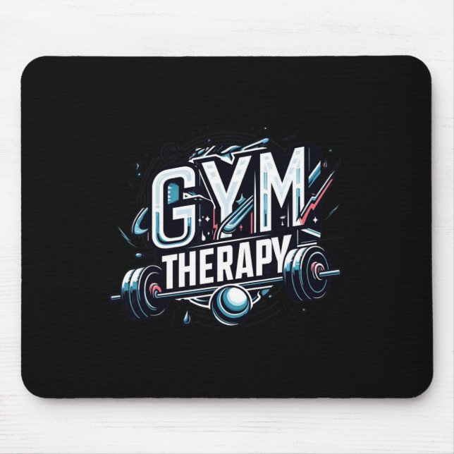 Gym Therapy Session - Bodybuilding Fitness Lifter  Mouse Mat (Front)