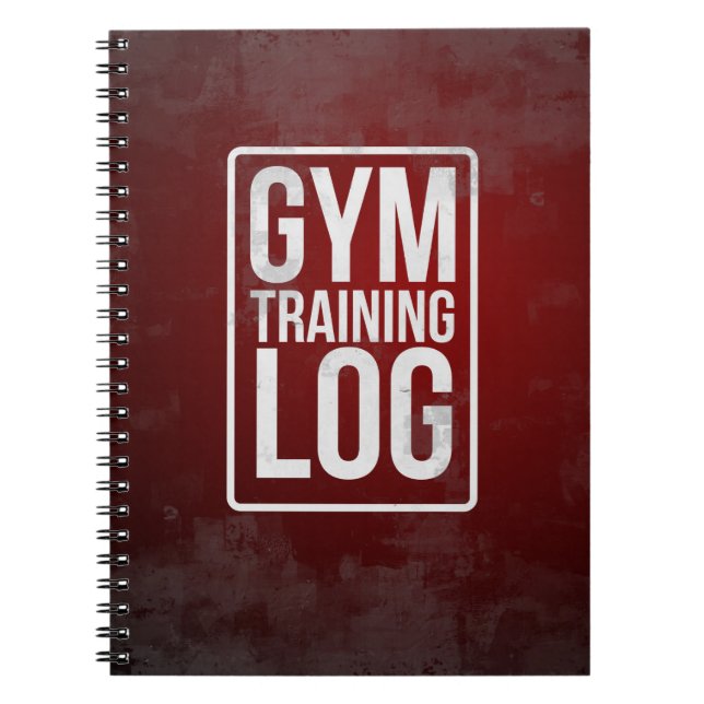 Gym Training Log Notebook (Front)