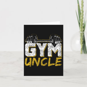 Gym Uncle Black Workout  Card