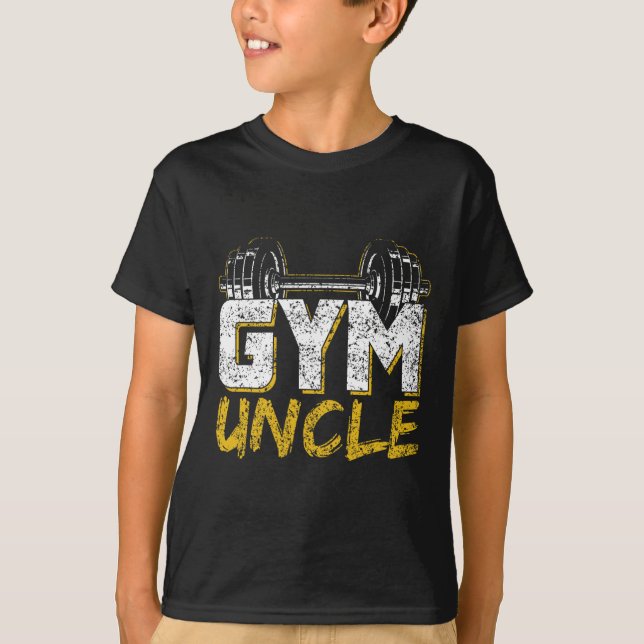 Gym Uncle Black Workout  T-Shirt (Front)