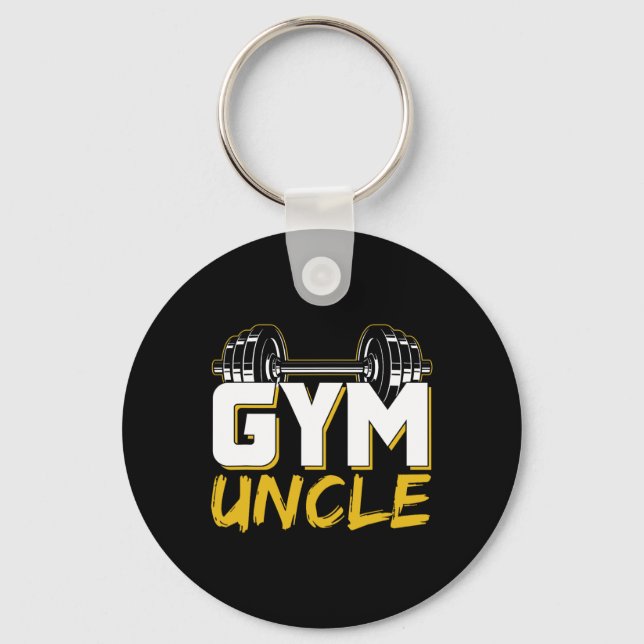 Gym Uncle  Key Ring (Front)