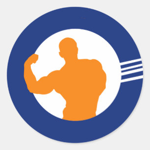 Gym, Weight Loss, Muscle Classic Round Sticker