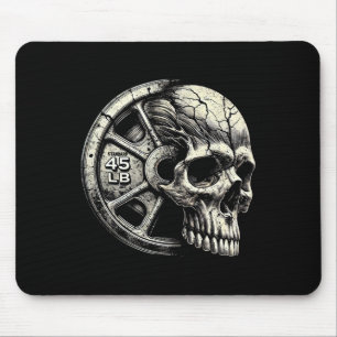 Gym Weightlifting 45lbs Plate Cool Working Out Bod Mouse Mat
