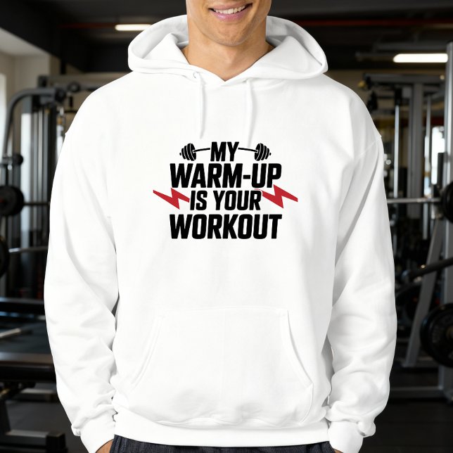Gym Weightlifting Sarcastic Motivational Workout Hoodie (Creator Uploaded)