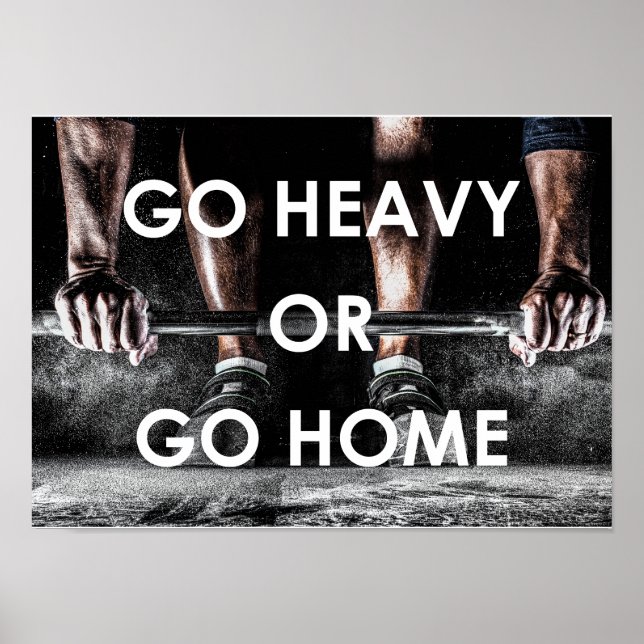 Gym Weights Training Fitness Motivational Poster (Front)
