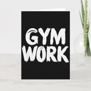 Gym Work Bodybuilding Fitness Workout Card