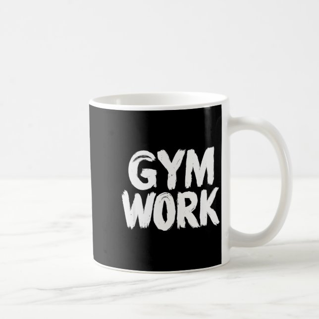 Gym Work Bodybuilding Fitness Workout  Coffee Mug (Right)