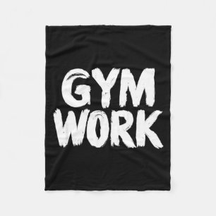 Gym Work Bodybuilding Fitness Workout Fleece Blanket