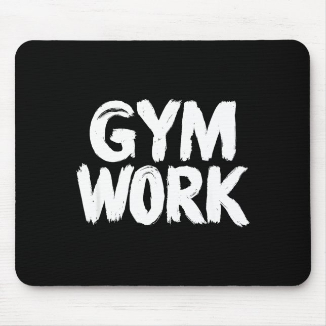 Gym Work Bodybuilding Fitness Workout  Mouse Mat (Front)
