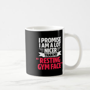 Gym Workout Bodybuilding Funny My Resting Gym Face Coffee Mug