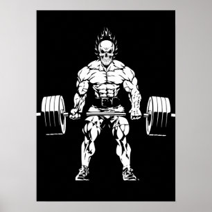 Gym Workout Bodybuilding - Lifting Motivational Poster
