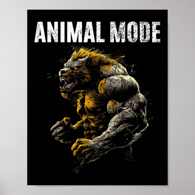 Gym Workout Bodybuilding Monster  Poster (Front)