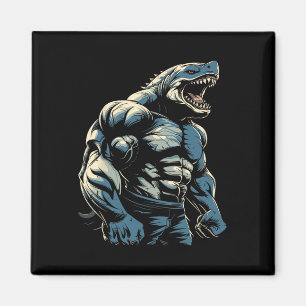 Gym Workout Bodybuilding Shark Magnet