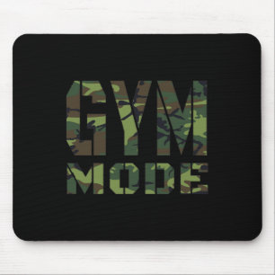 Gym Workout Fitness Bodybuilding Camouflage Weighl Mouse Mat