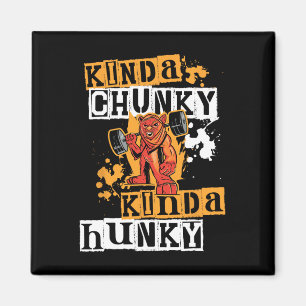 Gym Workout Fitness Funny Devil Uni Chunky-hunky W Magnet