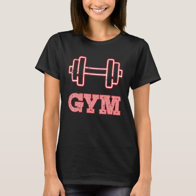 Gym Workout Training Weight Lifting Cool Fitness L T-Shirt (Front)