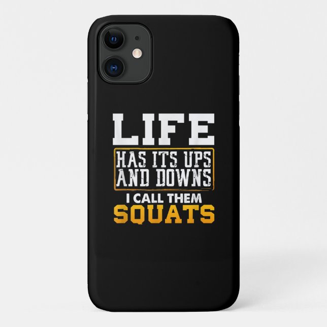 Gym Workout Weights Squat Men Women Case-Mate iPhone Case (Back)