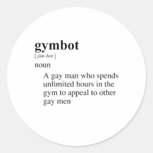 GYMBOT CLASSIC ROUND STICKER