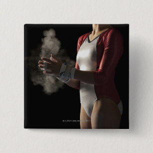 Gymnast 3 15 cm square badge