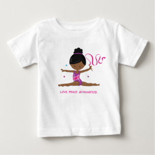 Gymnast-African American Baby T-Shirt