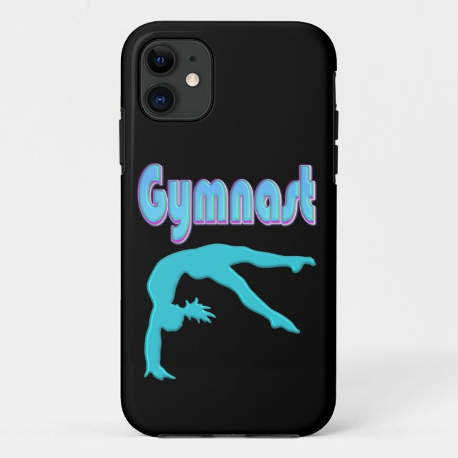 Gymnast Back Handspring Step Out Teal Case-Mate iPhone Case (Back)
