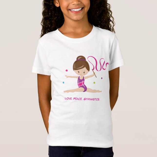 Gymnast - Brunette T-Shirt (Front)