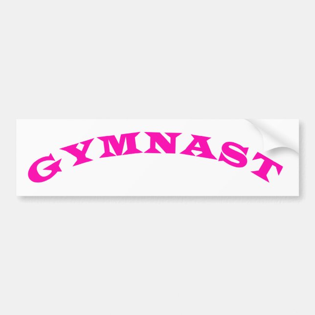 Gymnast Bumper Sticker (Front)