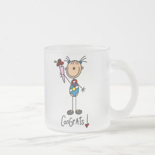 Gymnast Champion Frosted Glass Coffee Mug