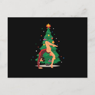 Gymnast Christmas Tree Gymnast Athletic Sport Gift Postcard