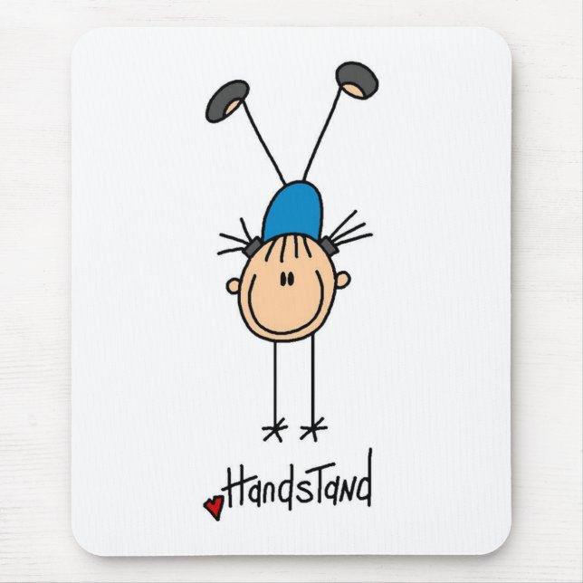 Gymnast Doing Handstand Mouse Mat (Front)