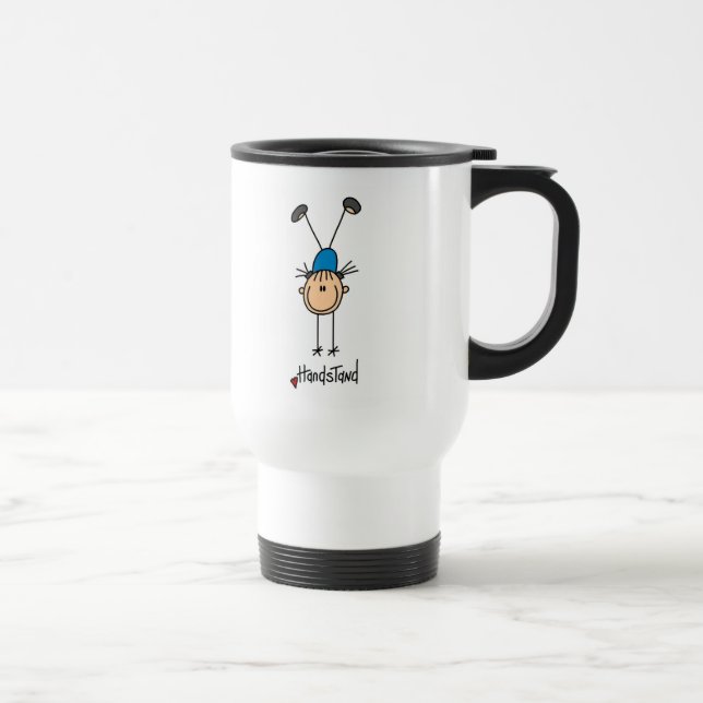 Gymnast Doing Handstands Travel Mug (Right)