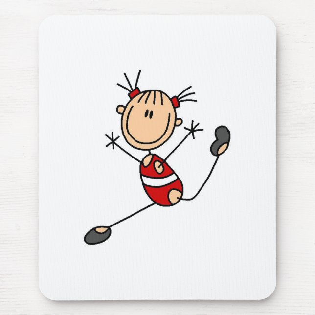 Gymnast Doing Routine Mouse Mat (Front)