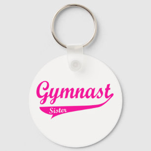 Gymnast Family Swoosh Female Key Ring