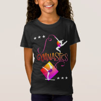 Gymnast Figures Cute Girls Gymnastics Graphic