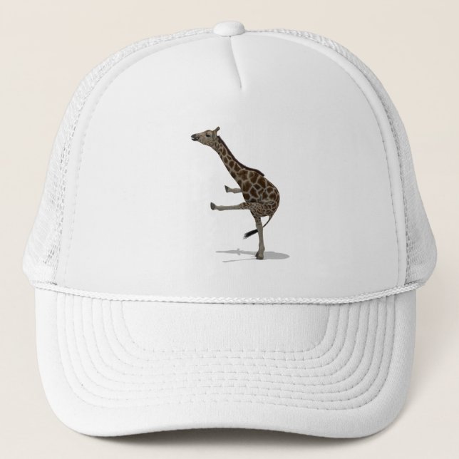Gymnast Giraffe Trucker Hat (Front)