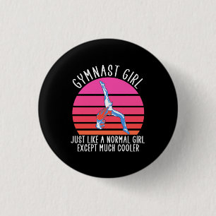 Gymnast Girl 3 Cm Round Badge