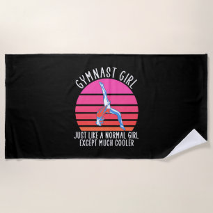 Gymnast Girl Beach Towel