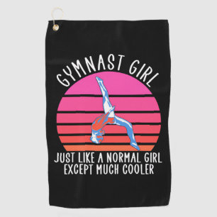 Gymnast Girl Golf Towel
